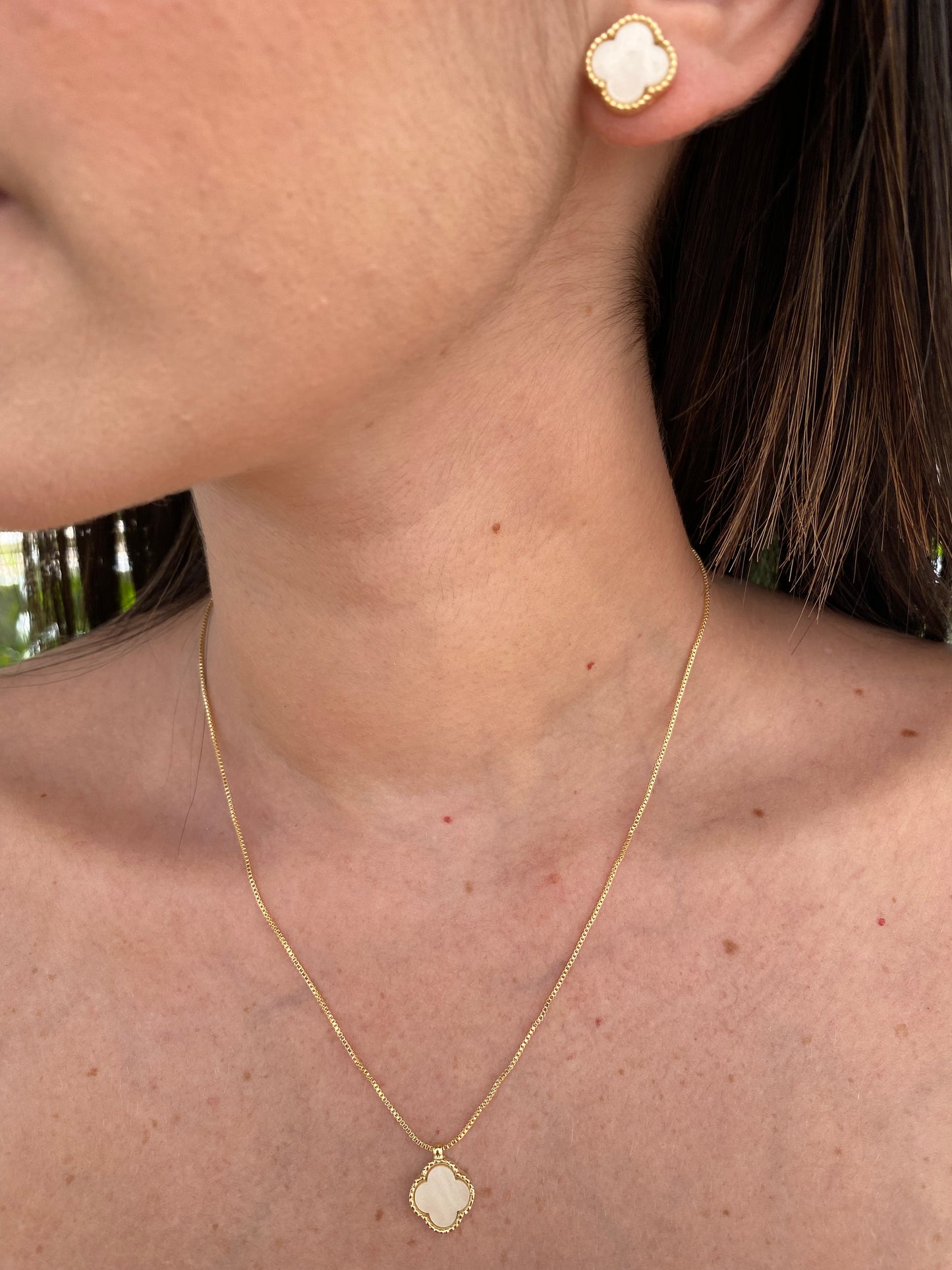 Conjunto Van Cleef Banhado a Ouro 18K