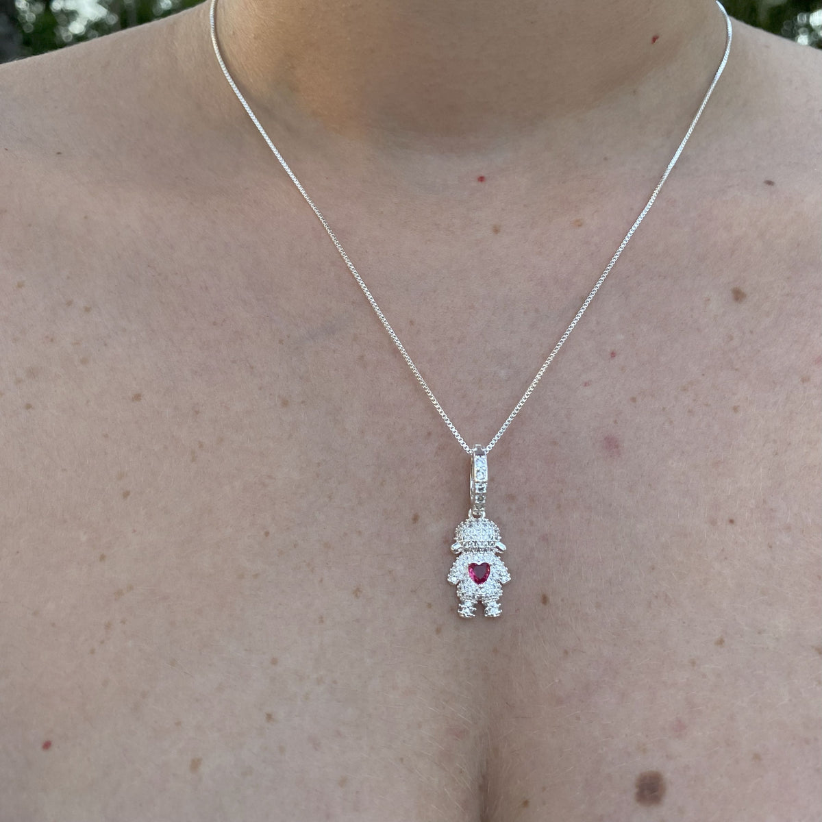 Colar Filhos Menina Cravejado