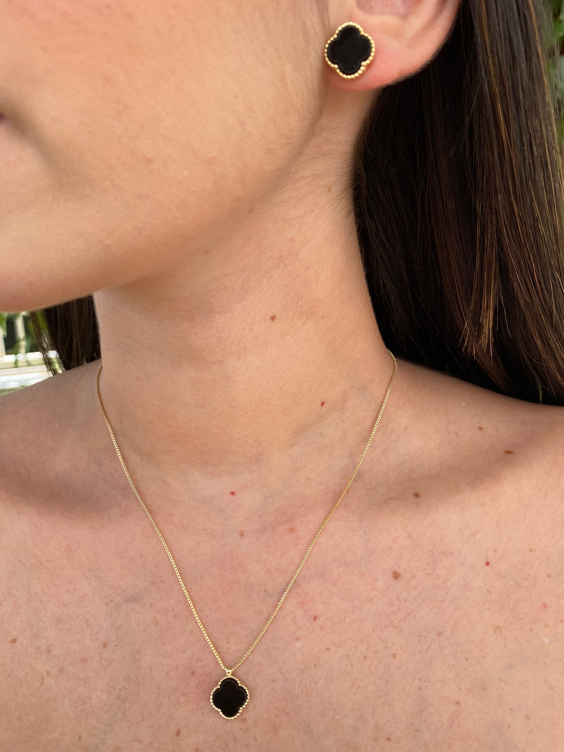 Conjunto Van Cleef Banhado a Ouro 18K