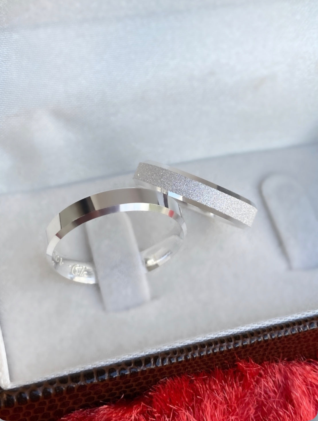 Alianças De Namoro Roma Chanfrada 4 MM Prata 925