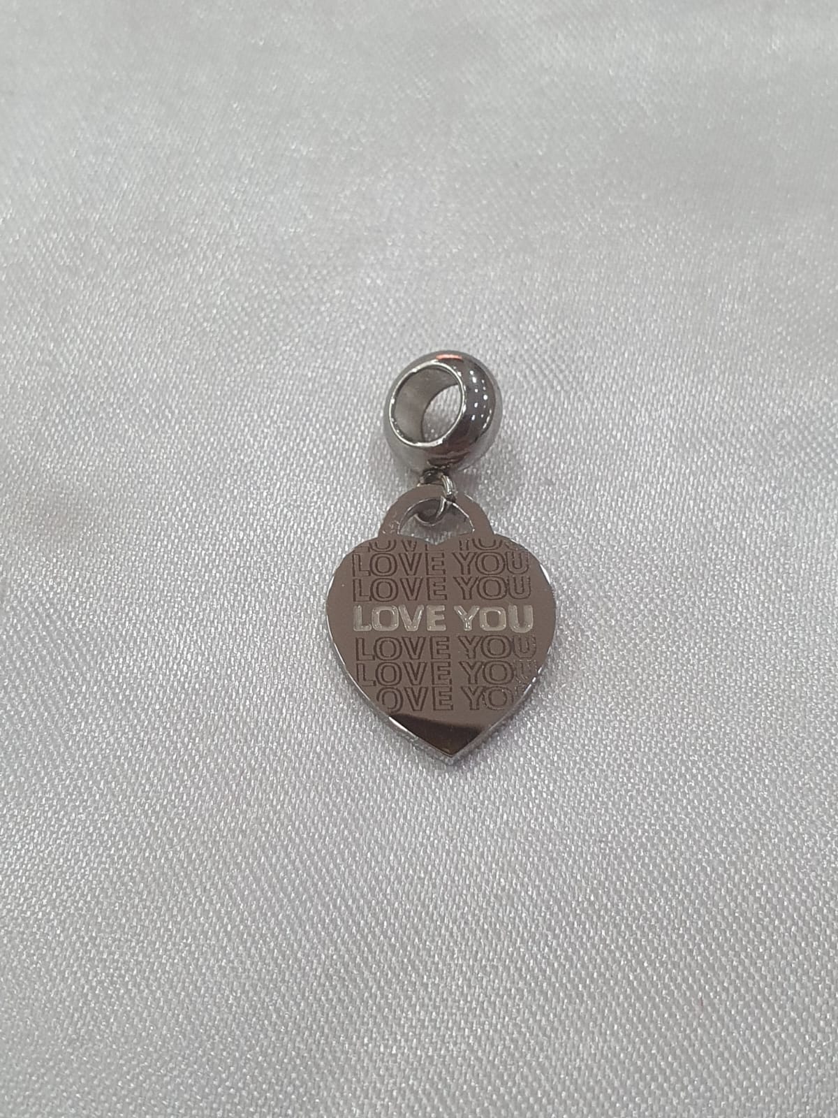 Berloque Coração Love You