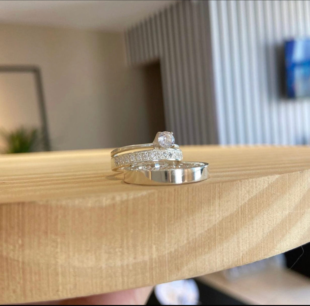 Alianças De Namoro Mônaco 3 MM + Anel Solitário Prata 925