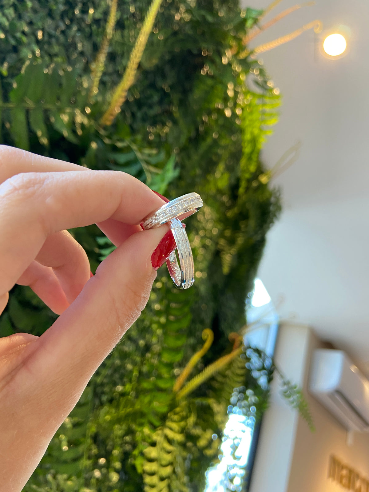 Alianças De Namoro Luxemburgo 5 MM Prata 925