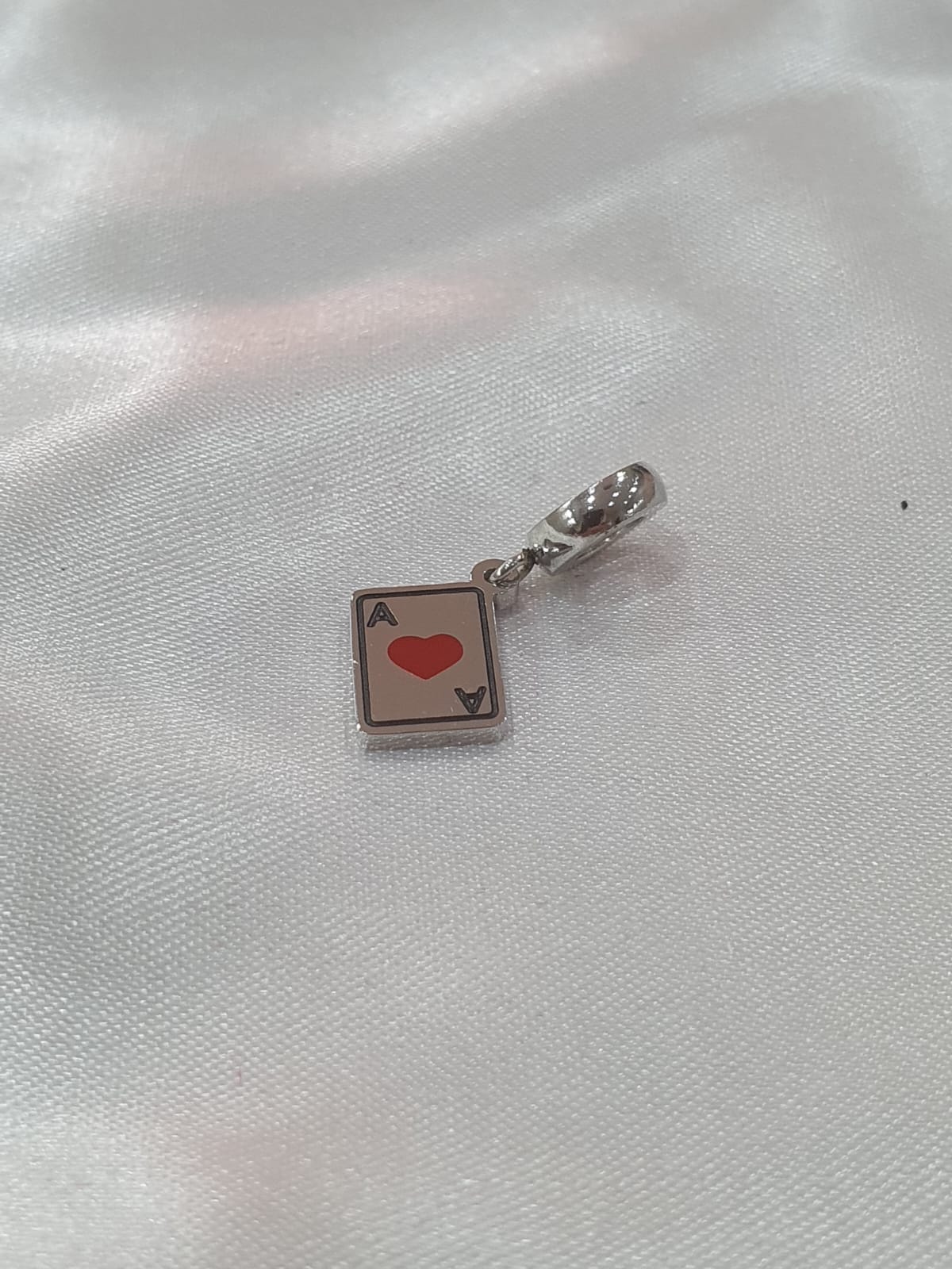 Berloque Pendurado Carta Ás de Copas