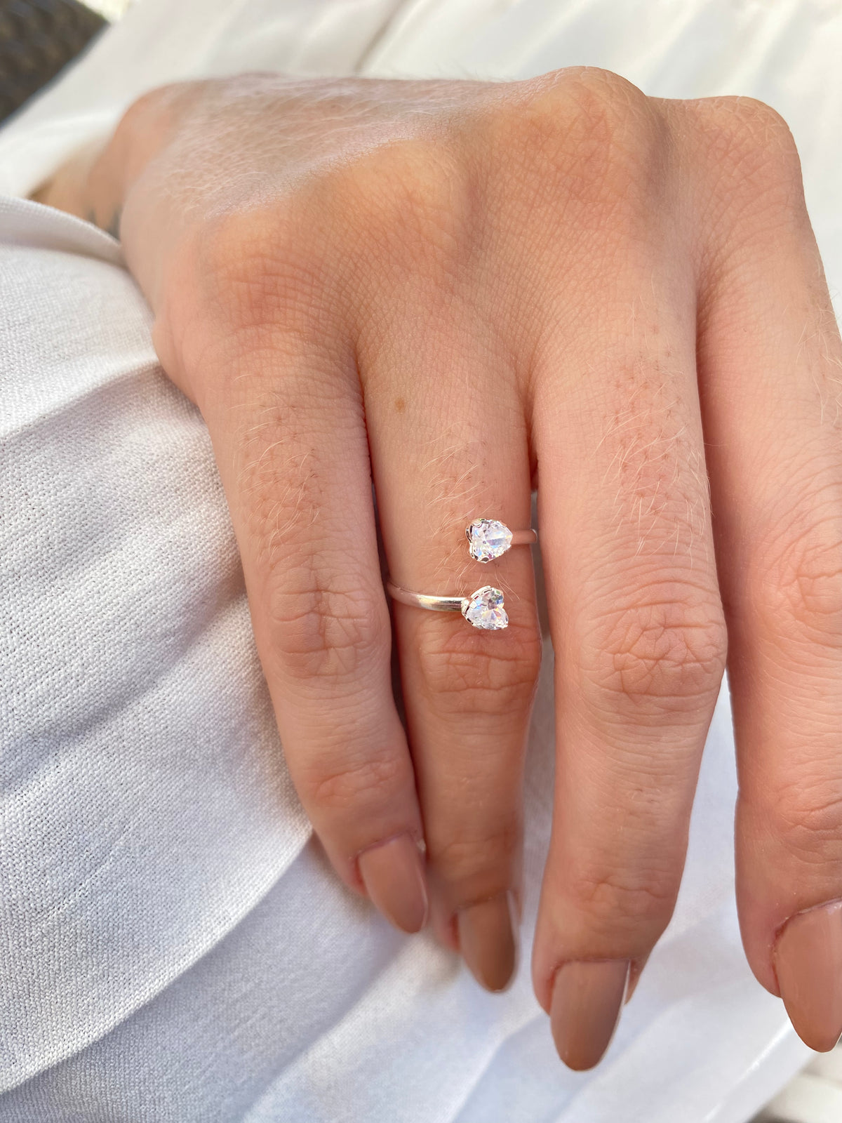 Anel Coração Regulável