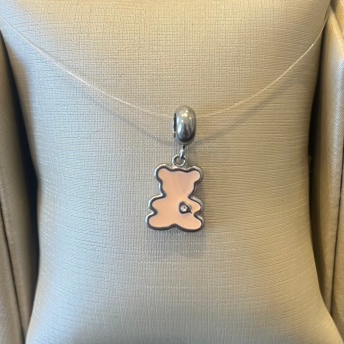 Berloque Pendurado Ursinho Coração