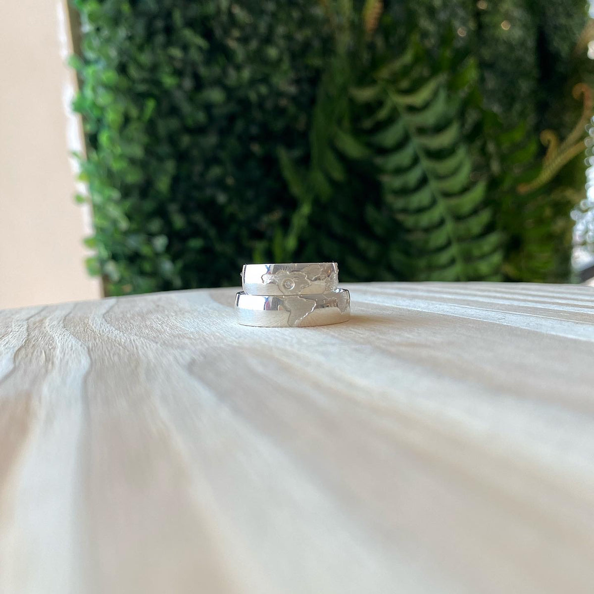 Alianças De Namoro Mapa Mundi 6 MM Prata 925