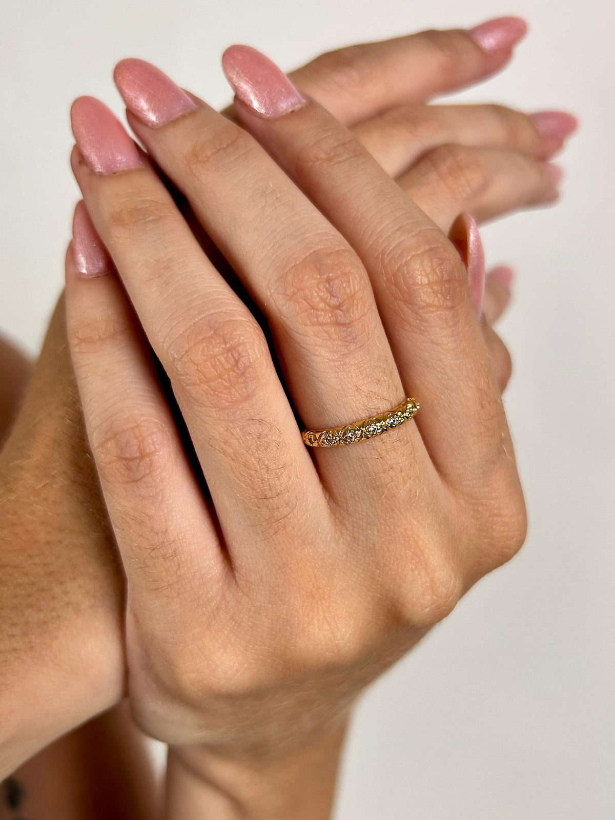 Anel Aparador Banhado a Ouro 18K