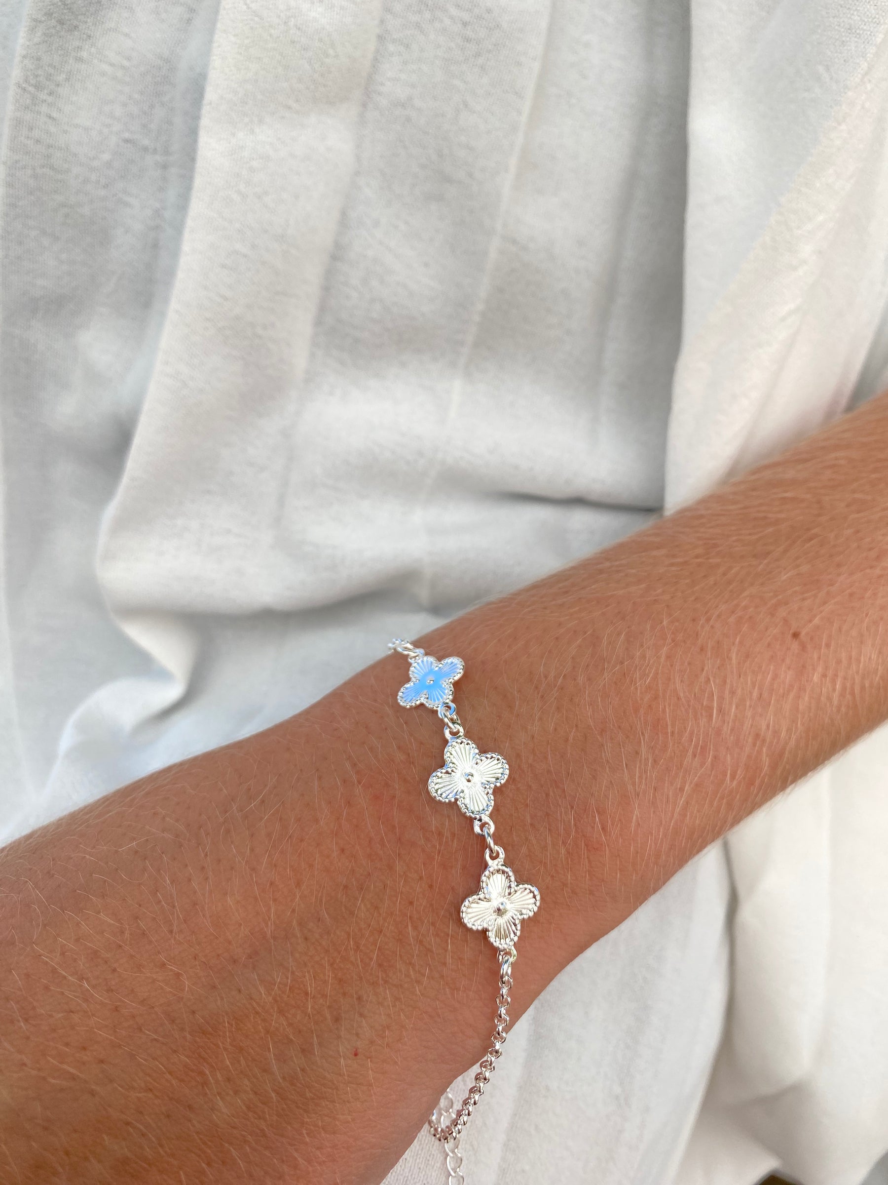 Pulseira Van Cleef Baiano Prata 50