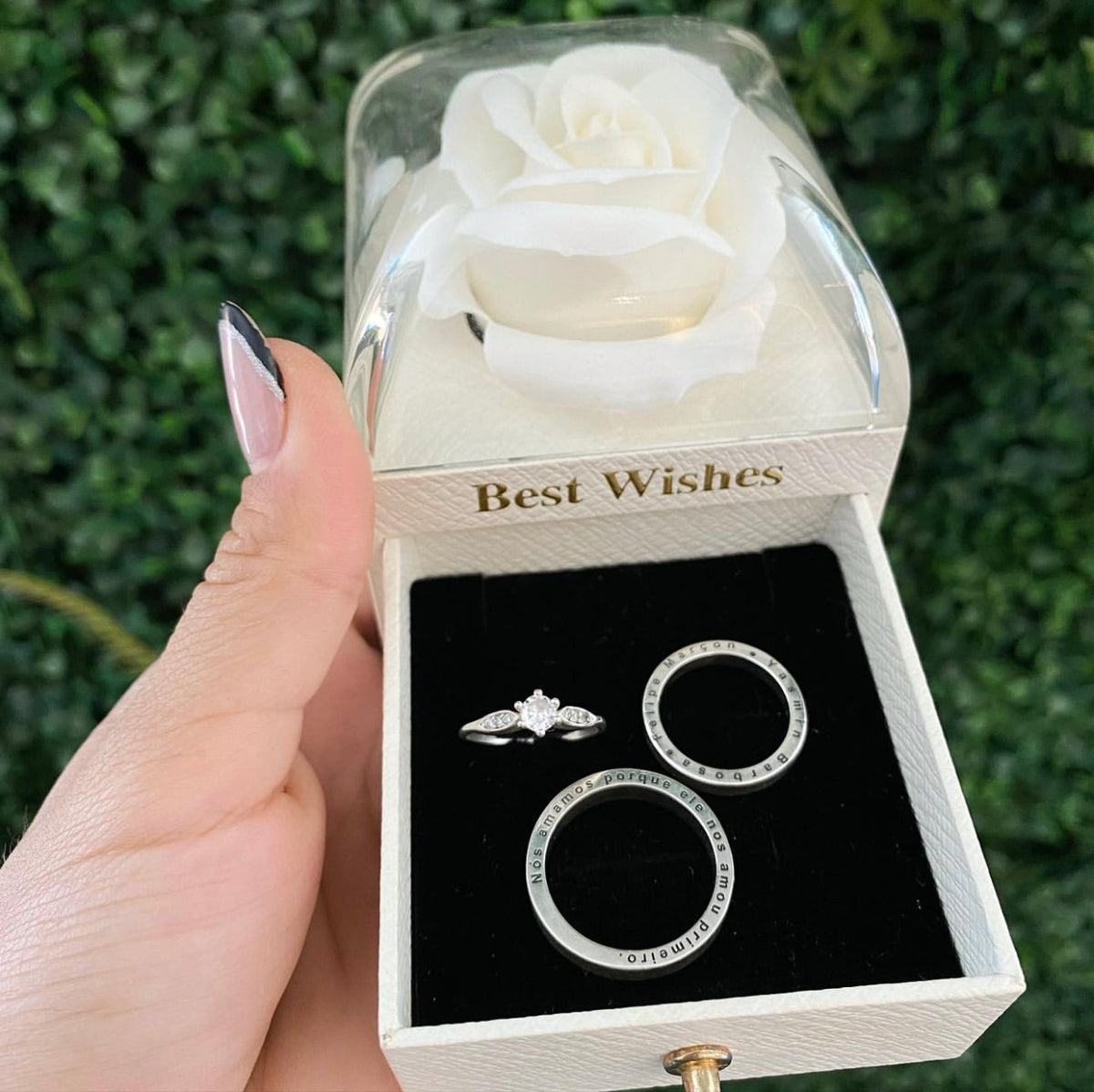 Alianças De Namoro Nova York 5 MM + Anel Solitário Prata 925