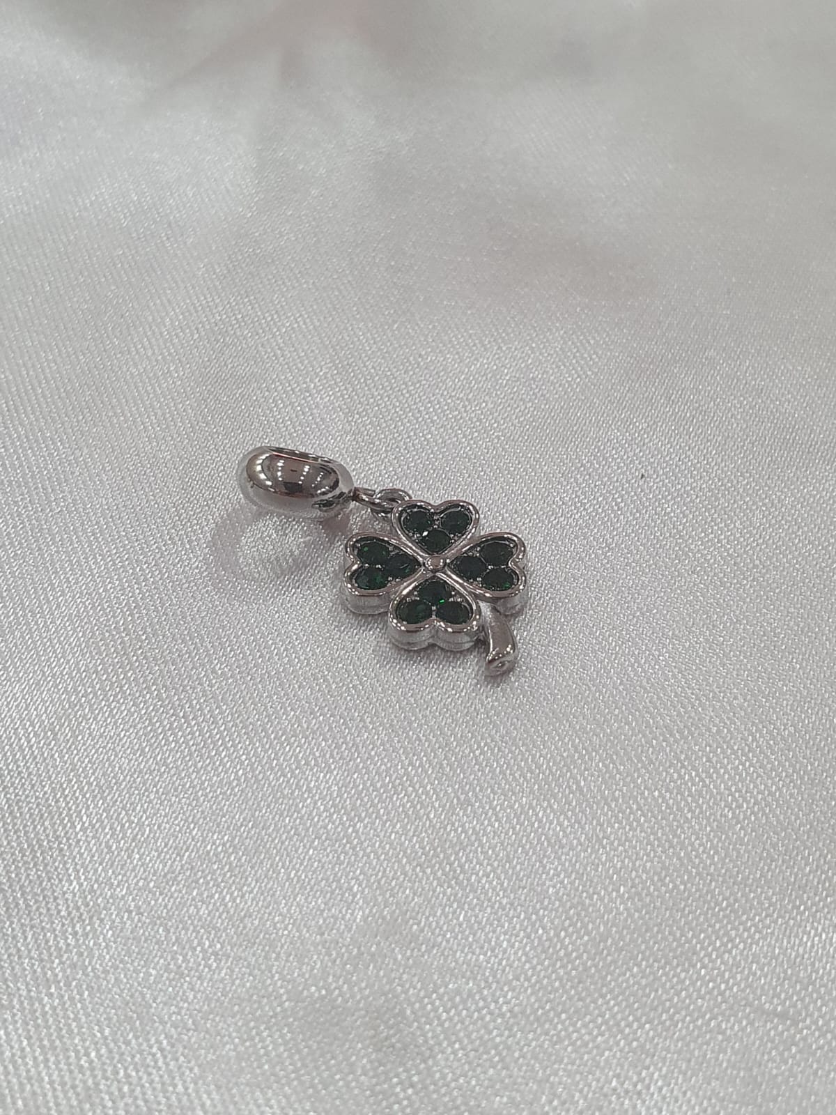 Berloque Trevo 4 Folhas verde