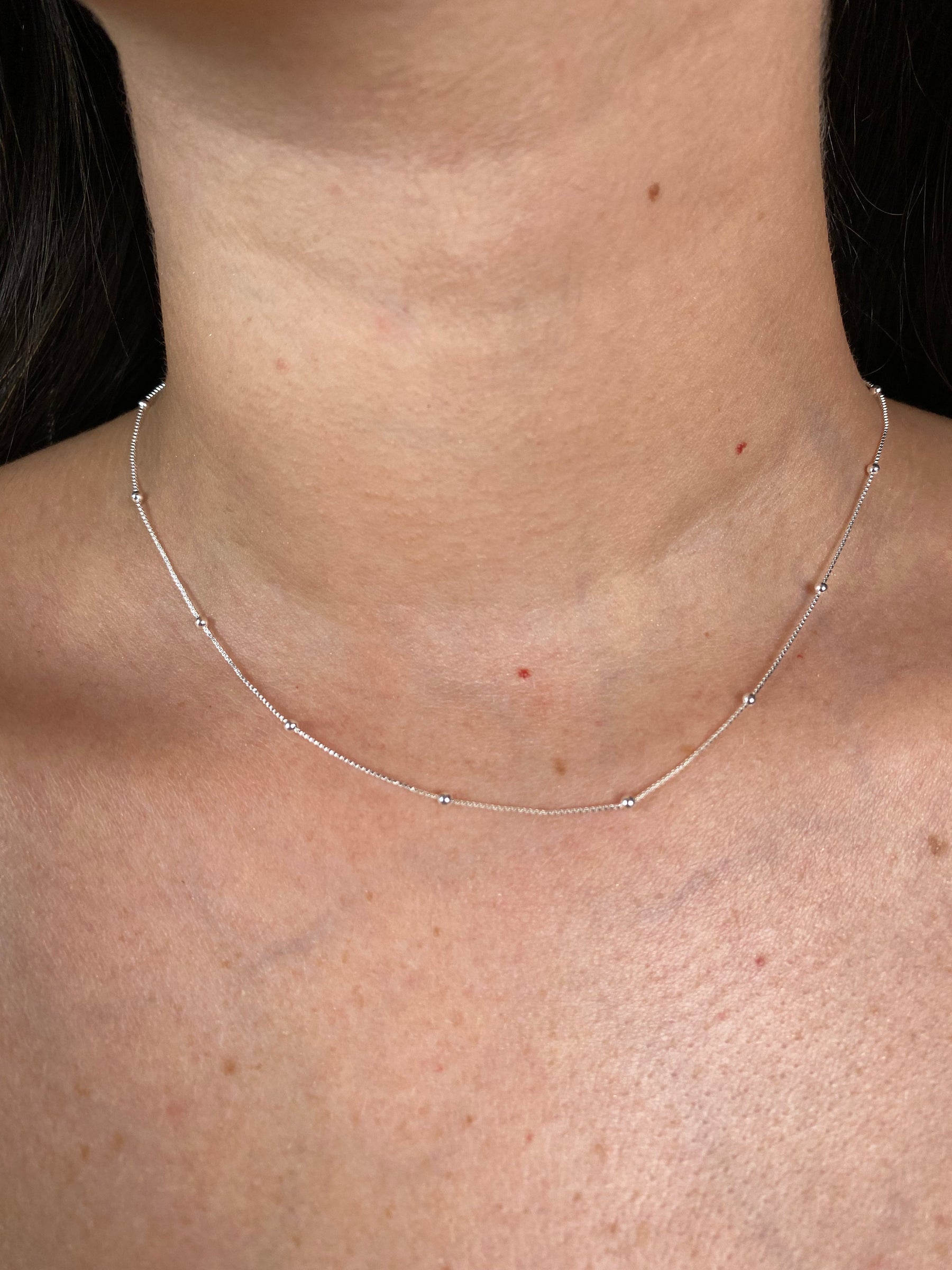 Choker Bolinha Prata 50