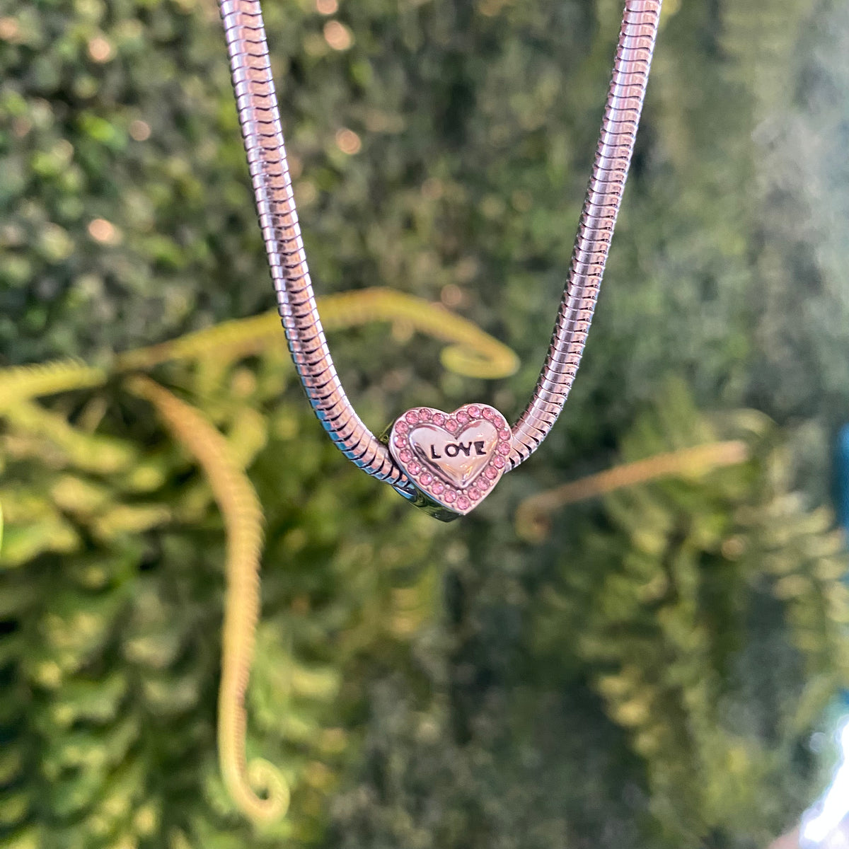 Berloque Separador Love Rosa