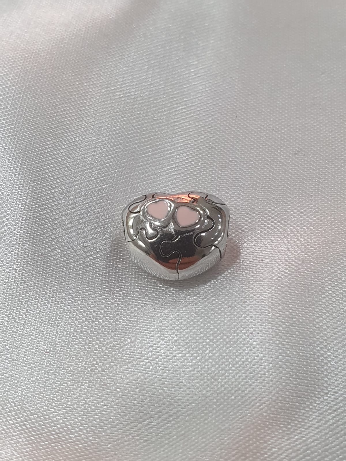 Berloque Coração Quebra Cabeça