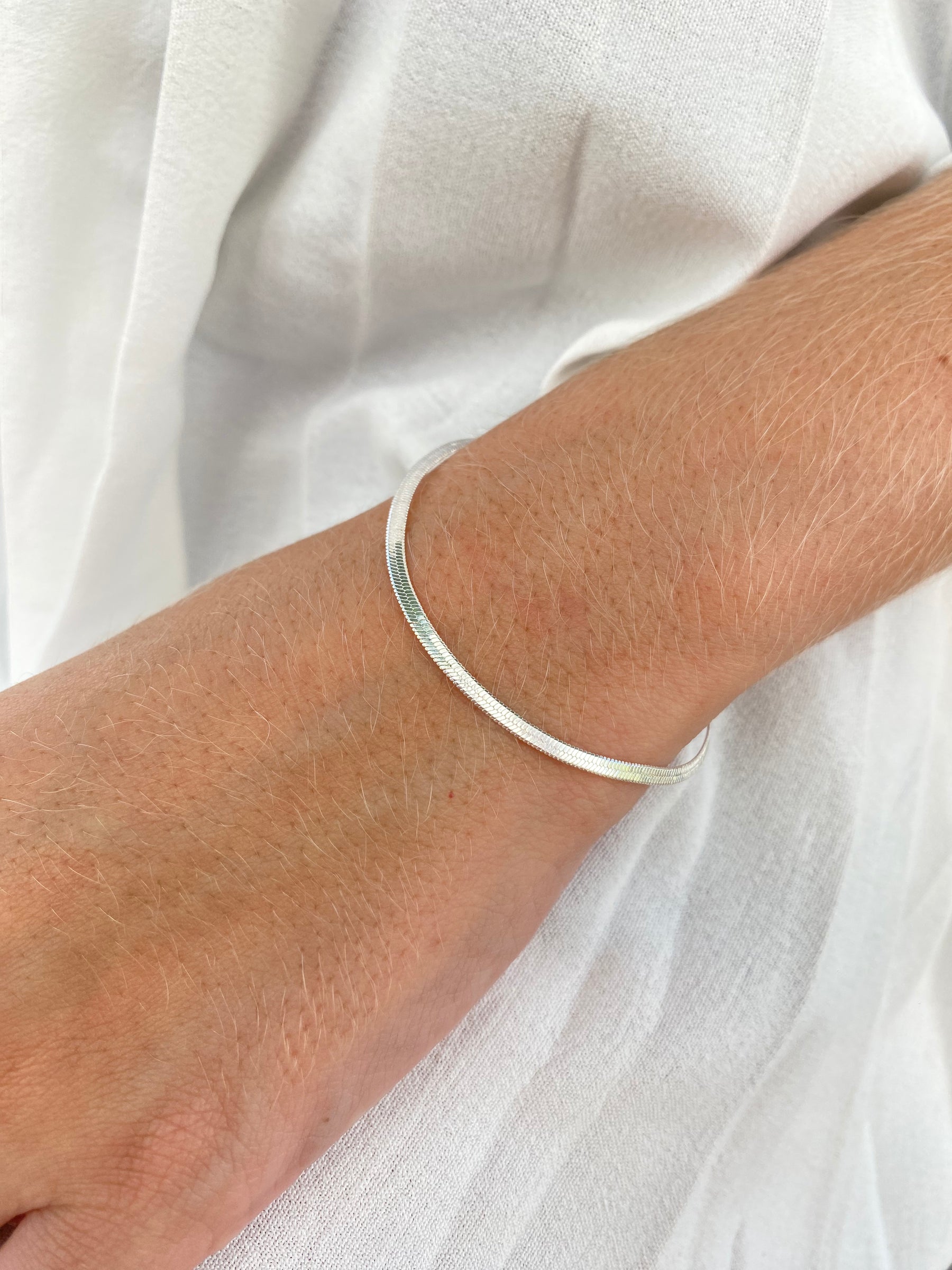 Pulseira Fita Prata 50