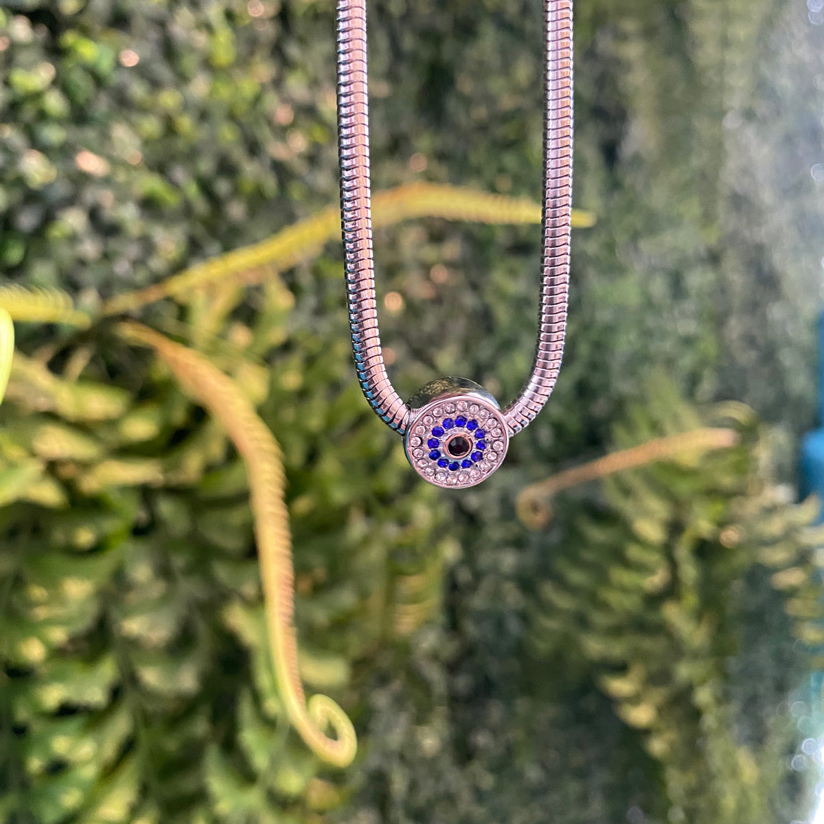 Berloque Separador Olho Grego Crevejado