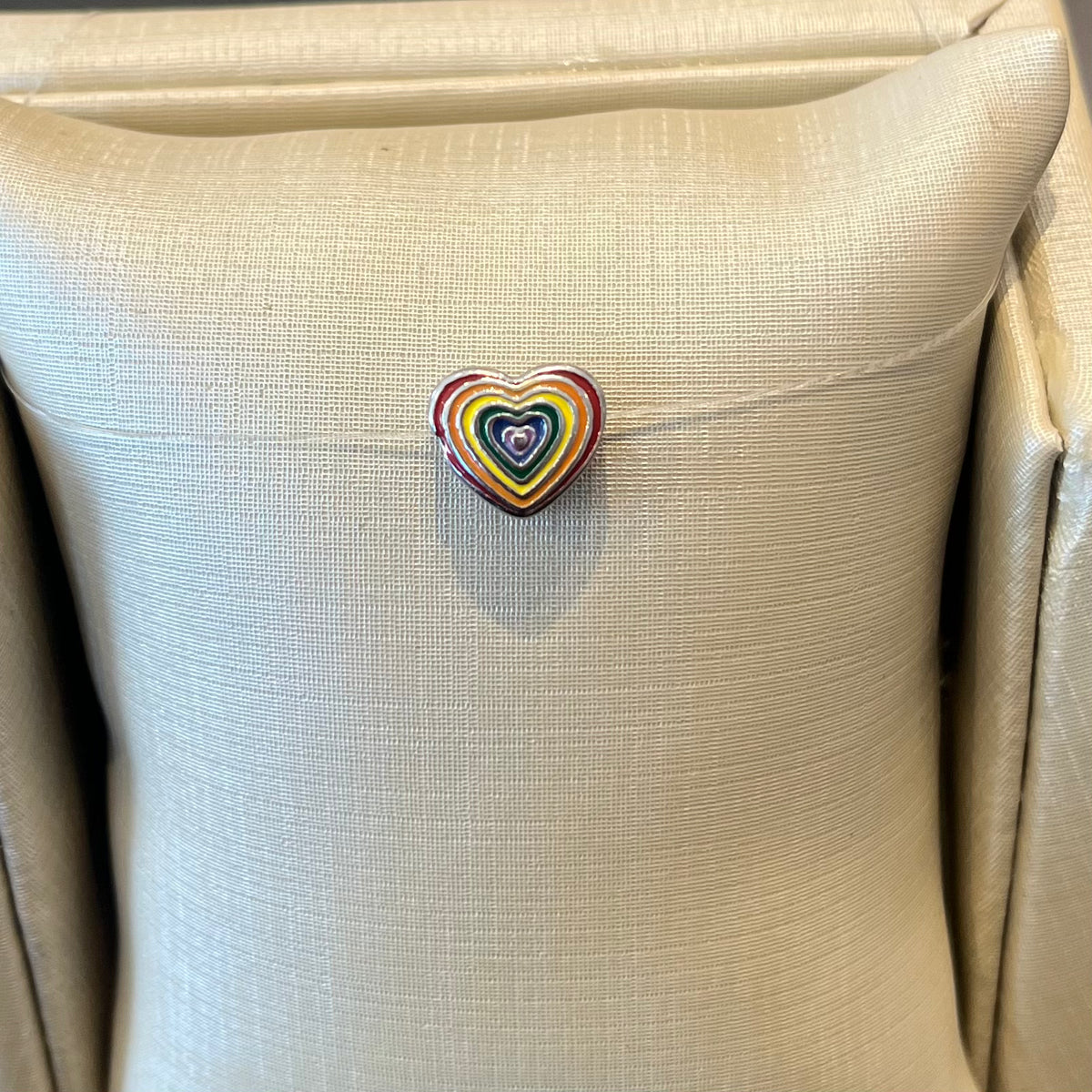 Berloque Separador Coração Colorido