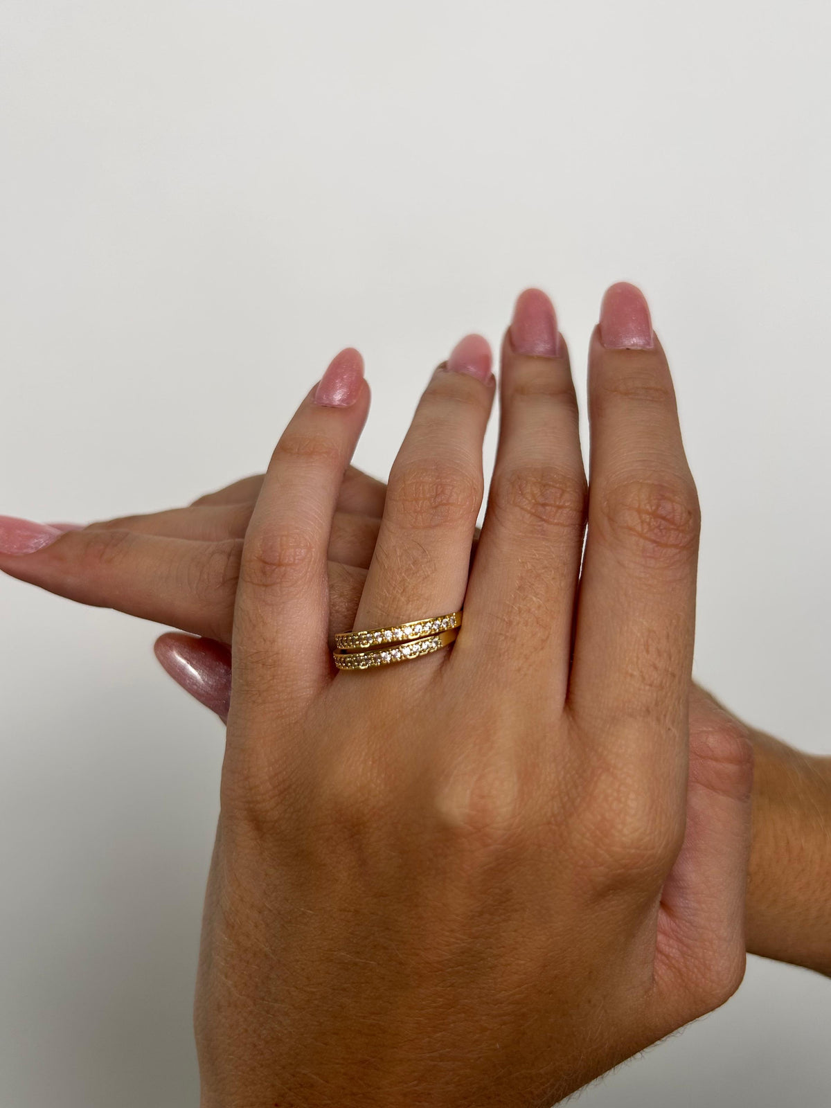 Anel Aparador Banhado a Ouro 18K