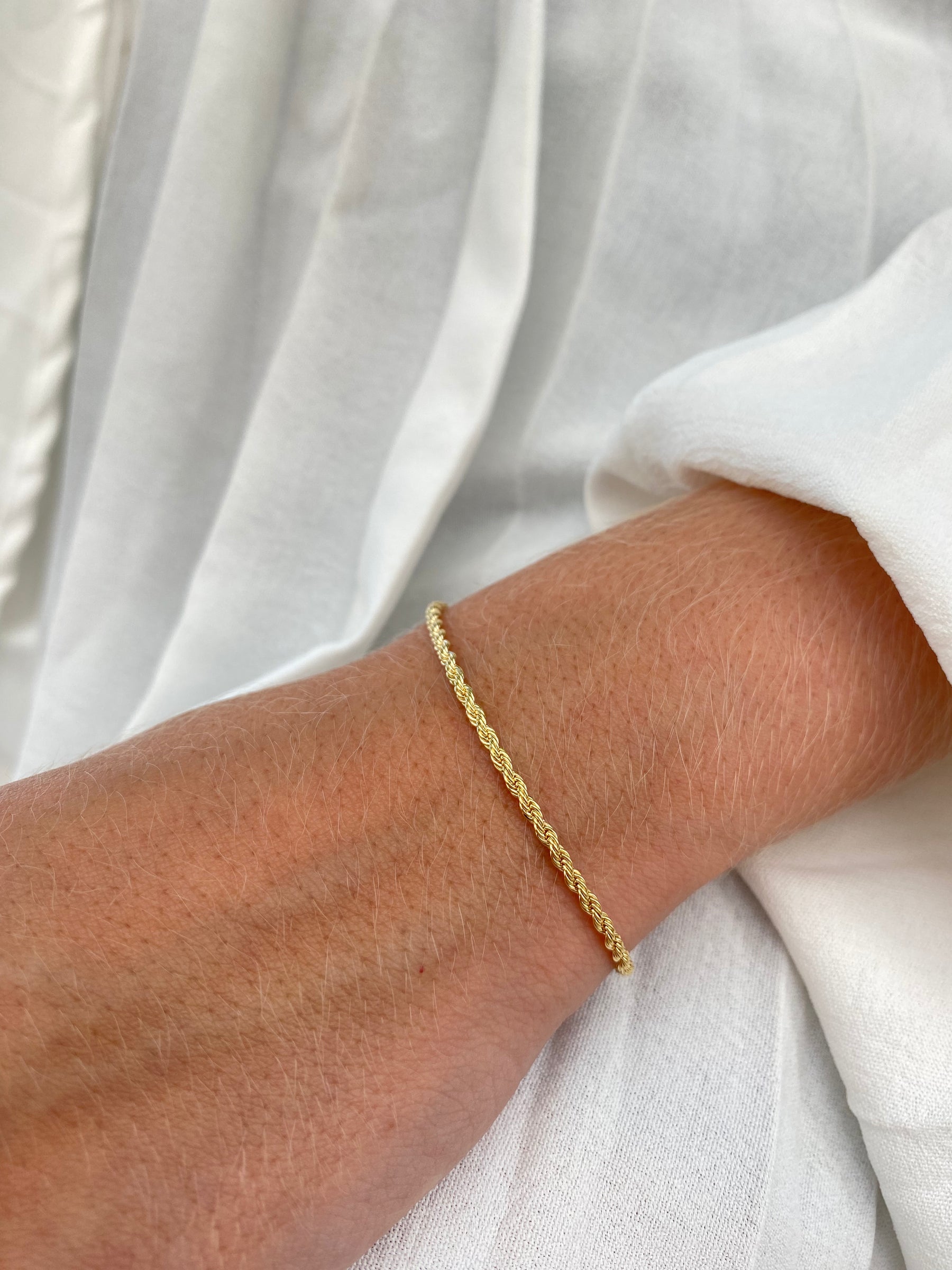 Pulseira Cordão Baiano Banhada a Ouro 18K