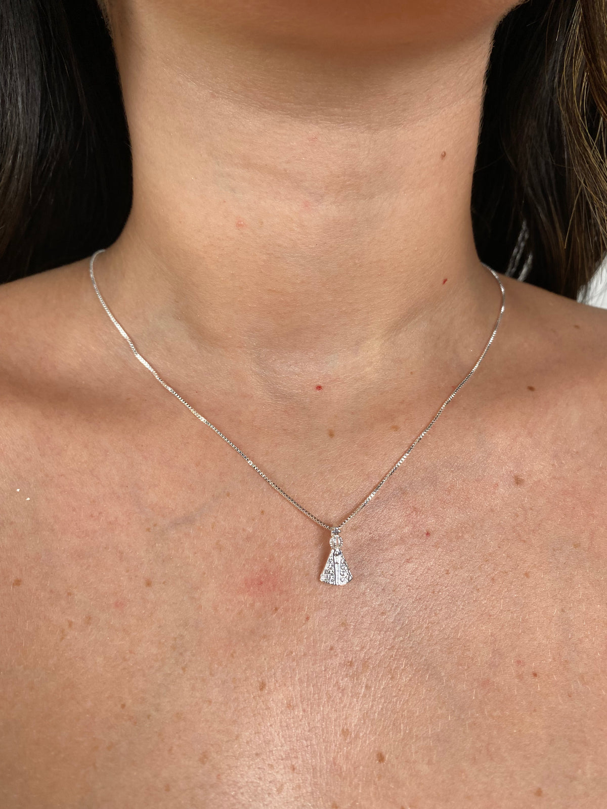 Colar Nossa Senhora Coração Prata 50