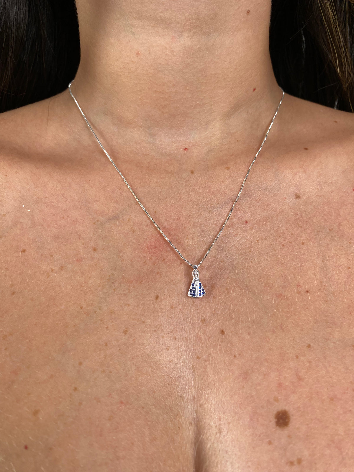 Colar Nossa Senhora Coração Prata 50