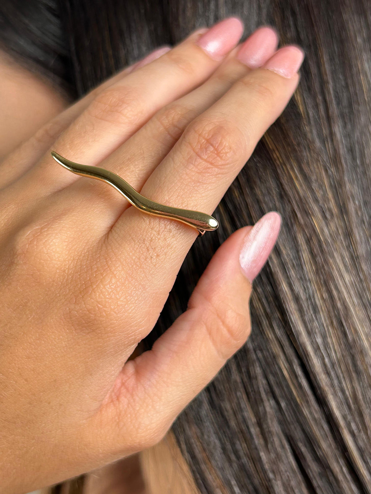 Anel Regulável Banhado a Ouro 18K