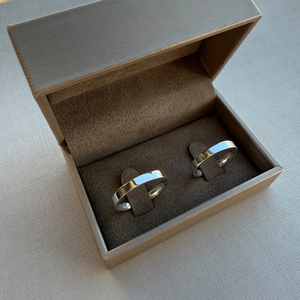 Alianças De Namoro Reta 3 MM Prata 925