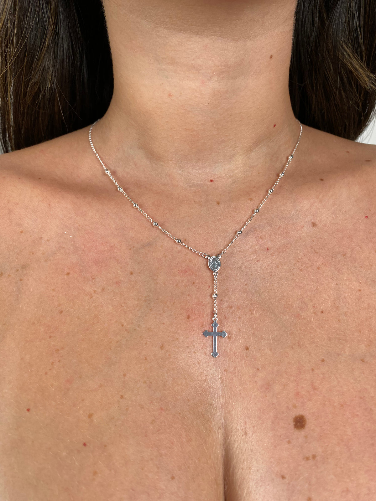 Colar Terço Prata 50