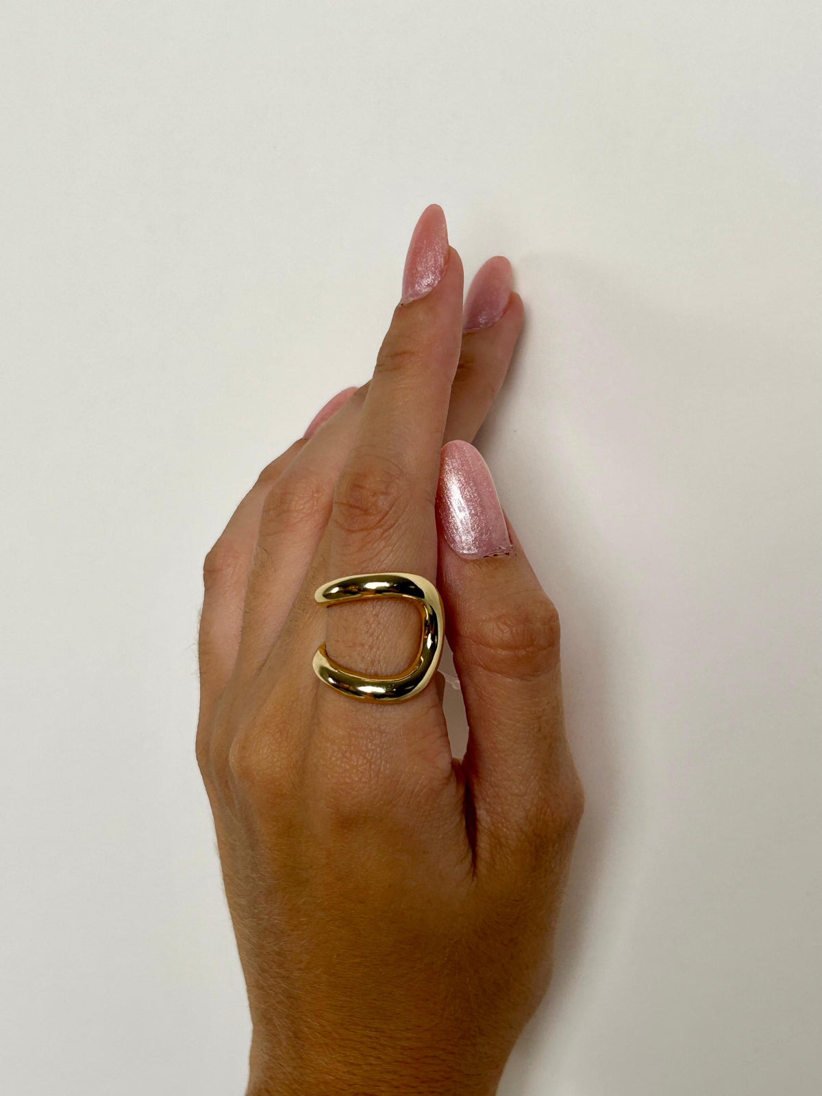 Anel Regulável Banhado a Ouro 18K