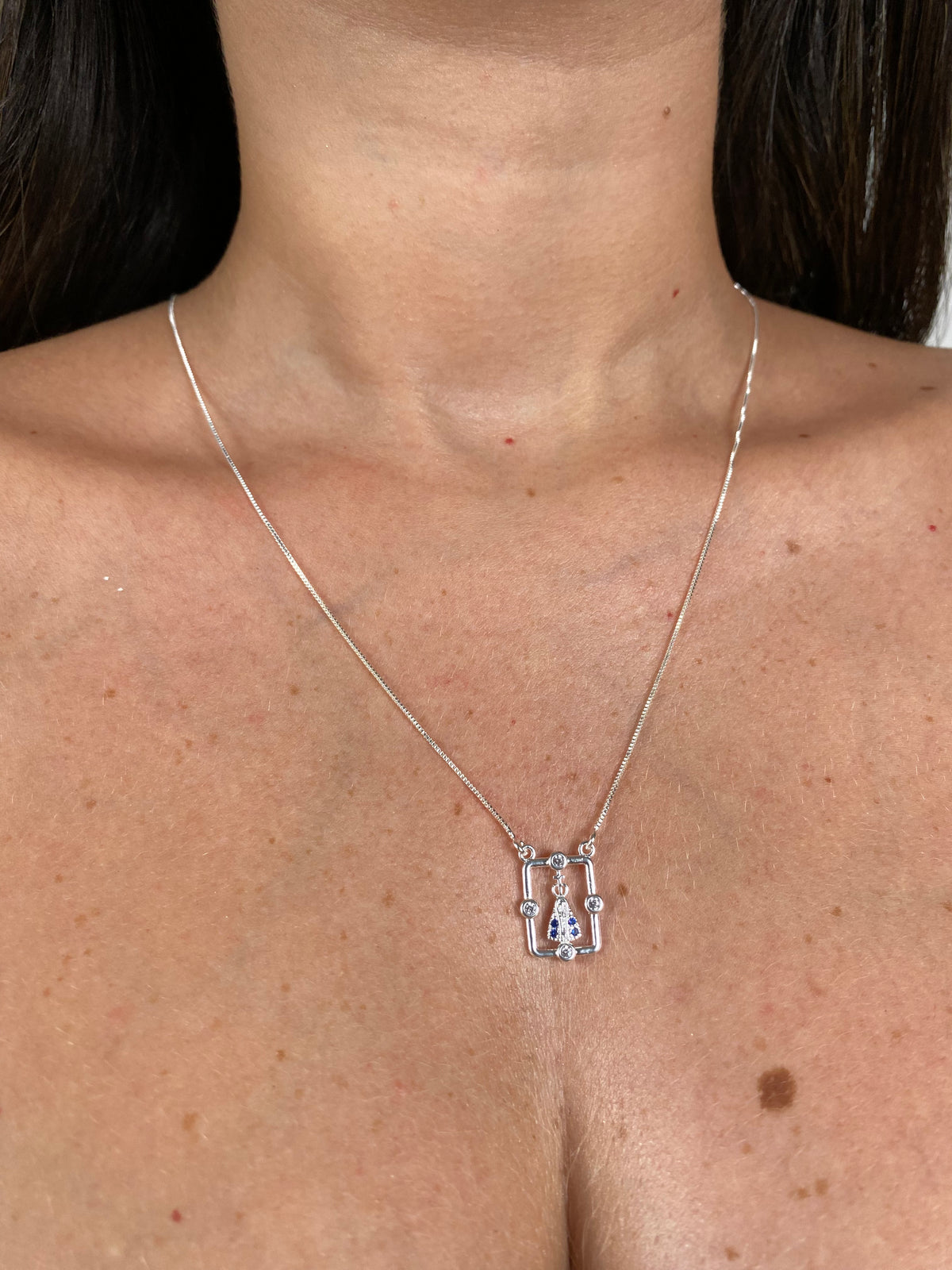 Escapulário Nossa Senhora Prata 50