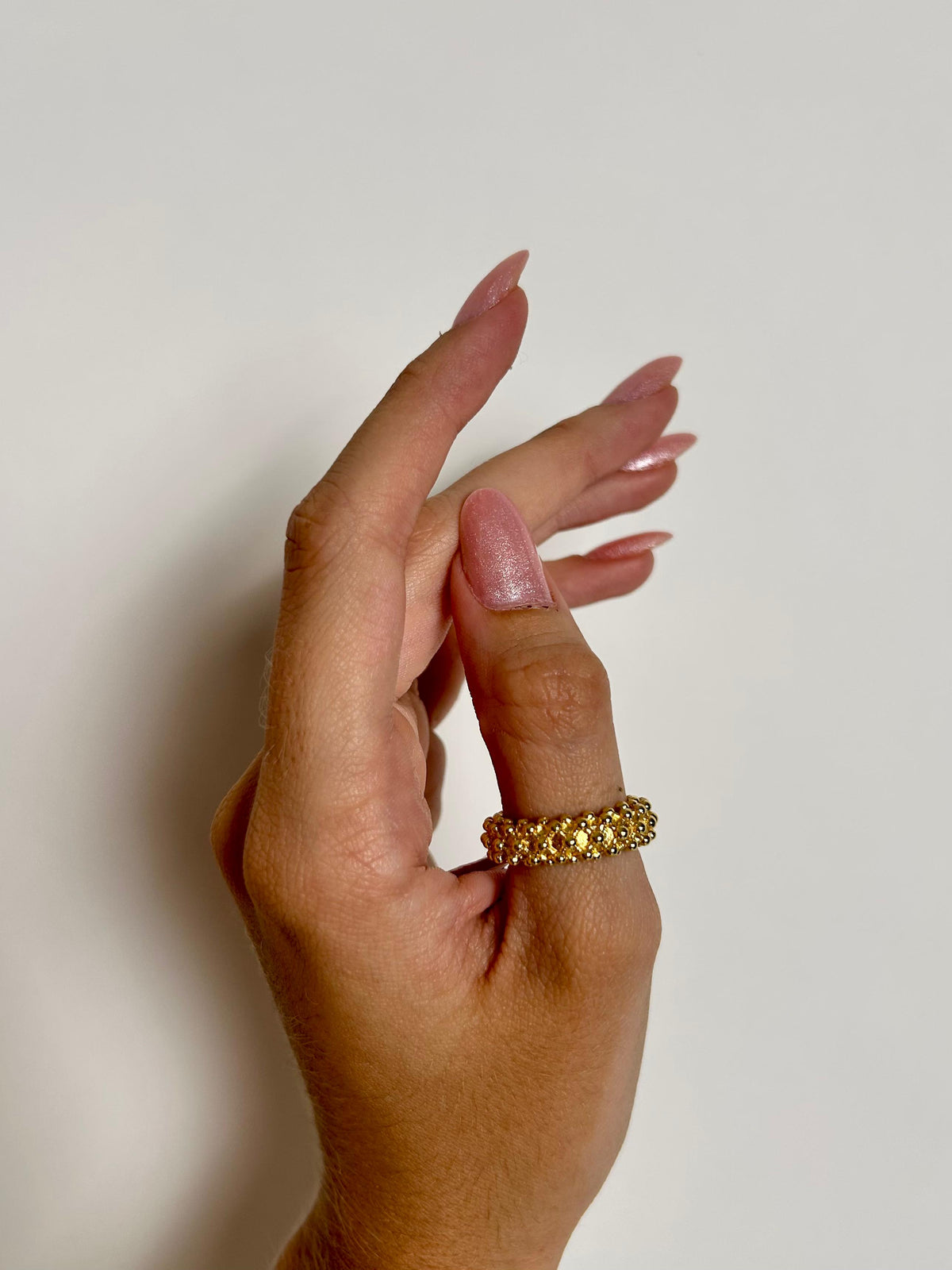 Anel Banhado a Ouro 18K