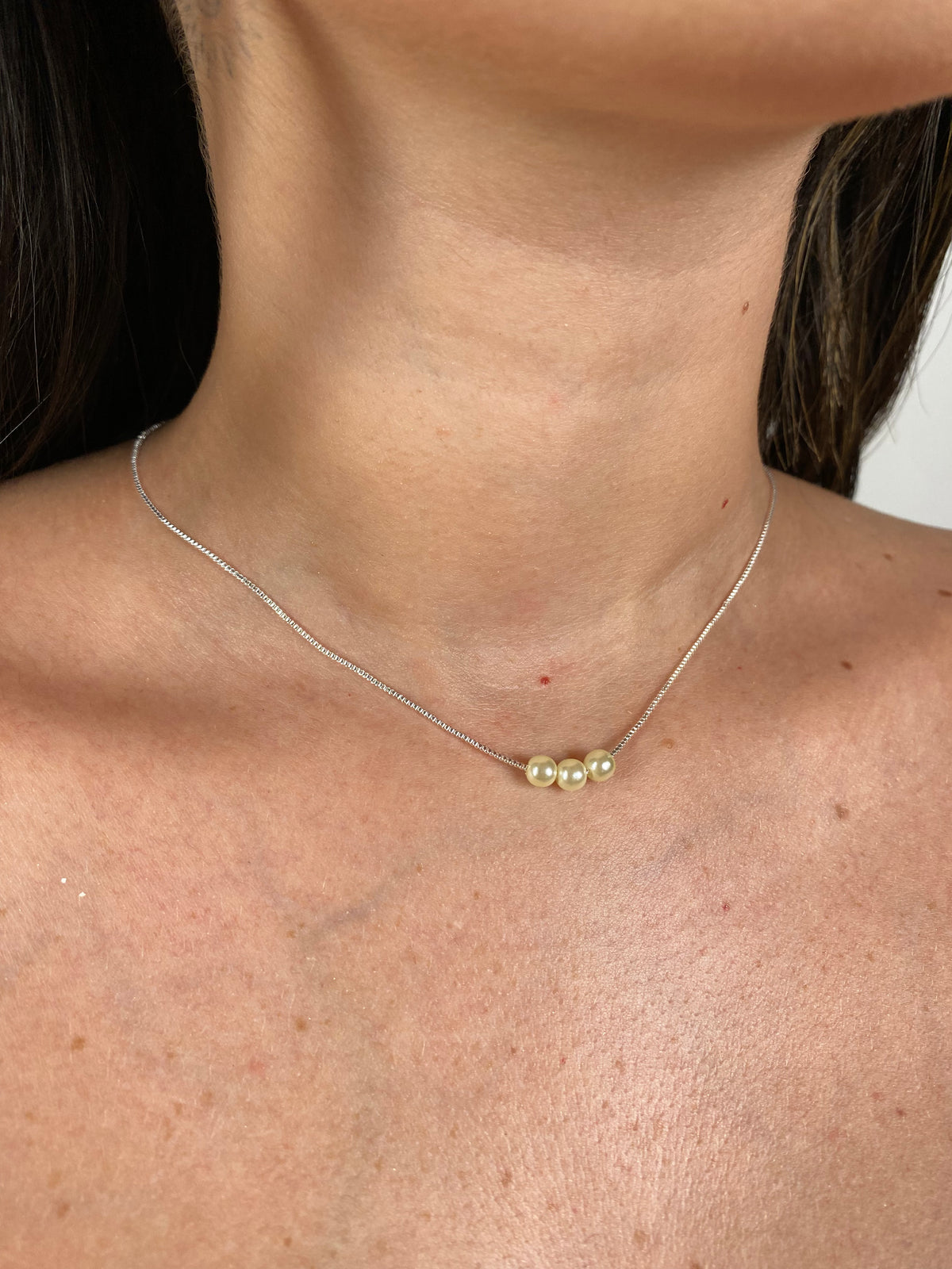 Colar Perola Prata 50