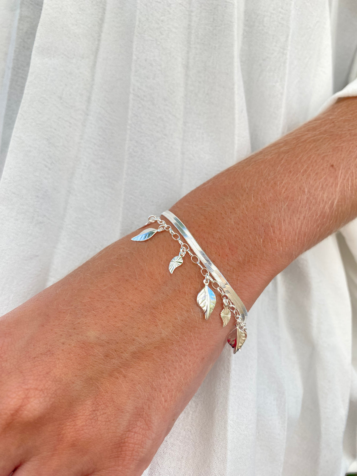 Pulseira Dupla Prata 50