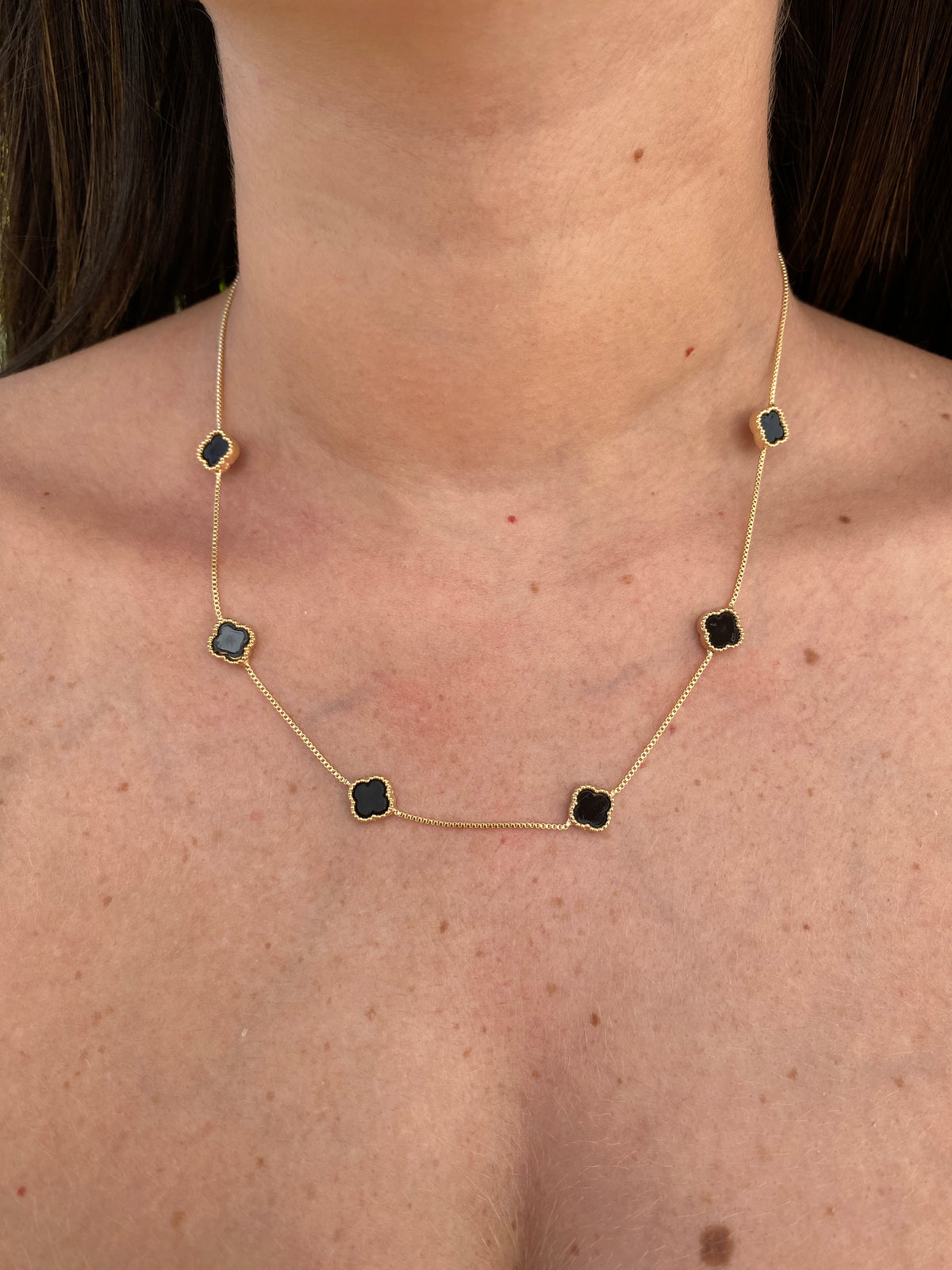 Colar Van Cleef Banhado a Ouro 18K