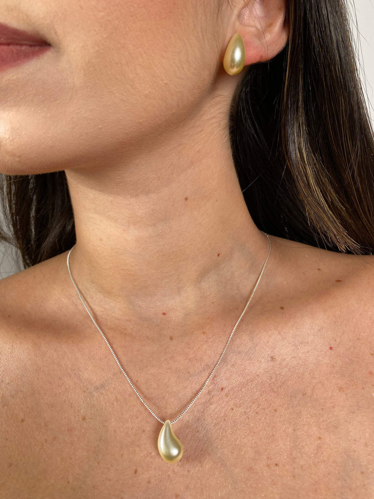 Conjunto Perola Prata 50