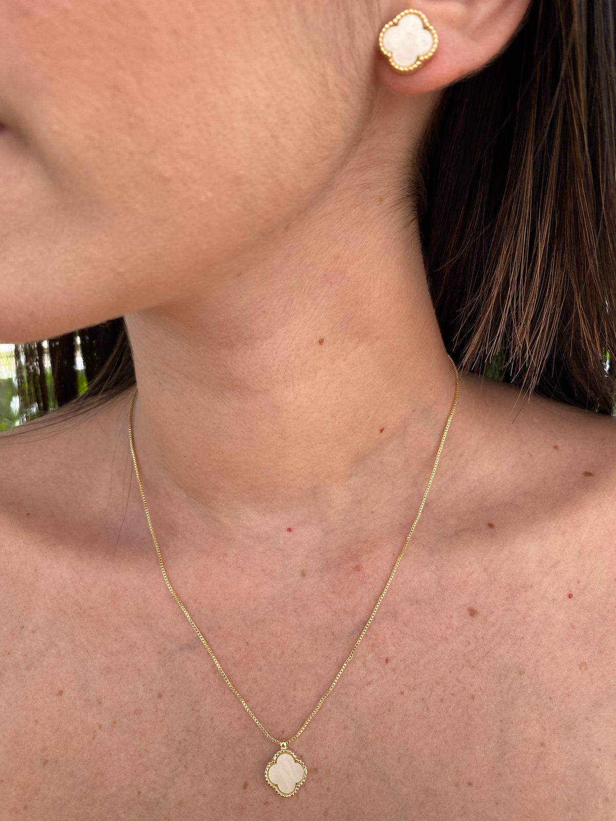 Conjunto Van Cleef Banhado a Ouro 18K