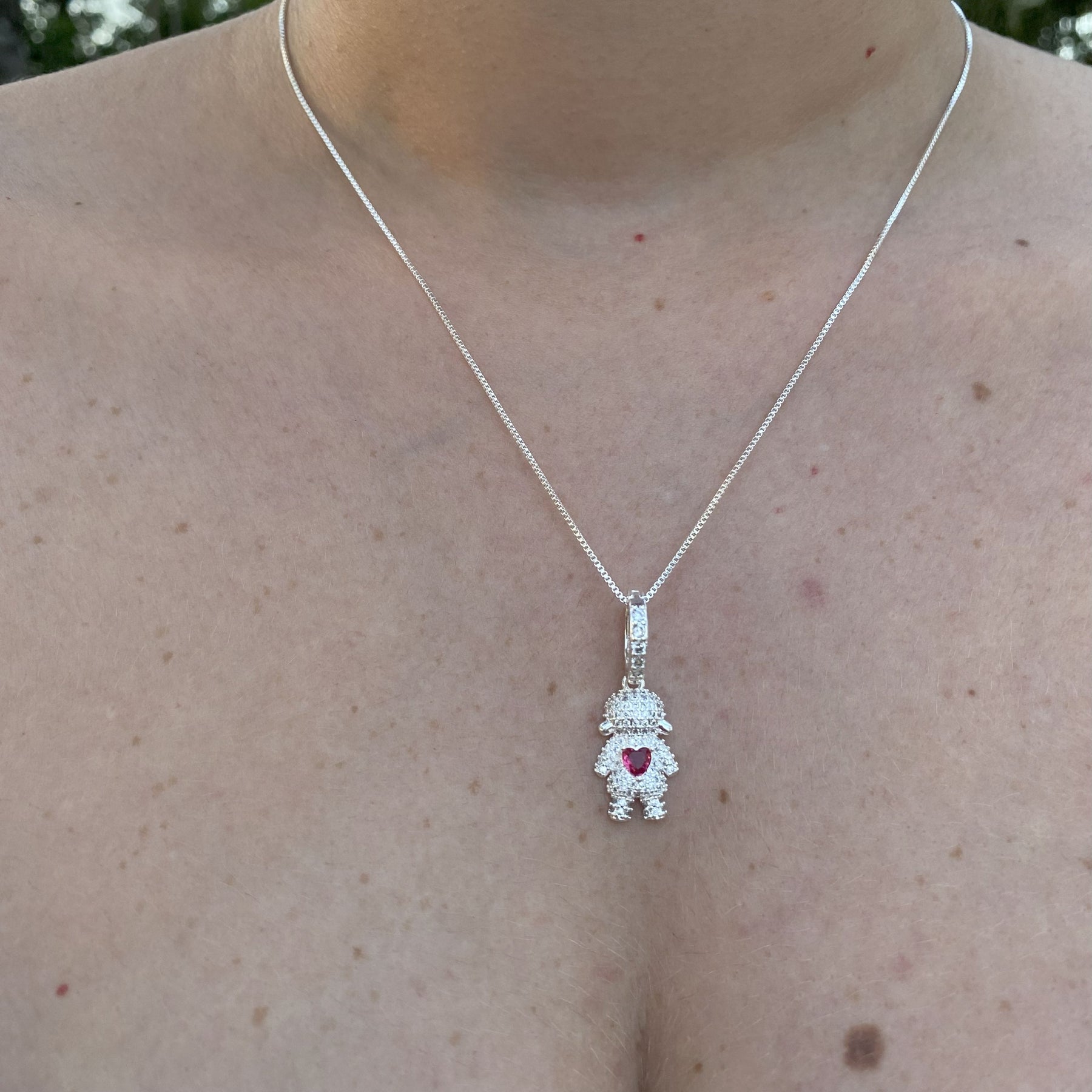 Colar Filhos Menina Cravejado