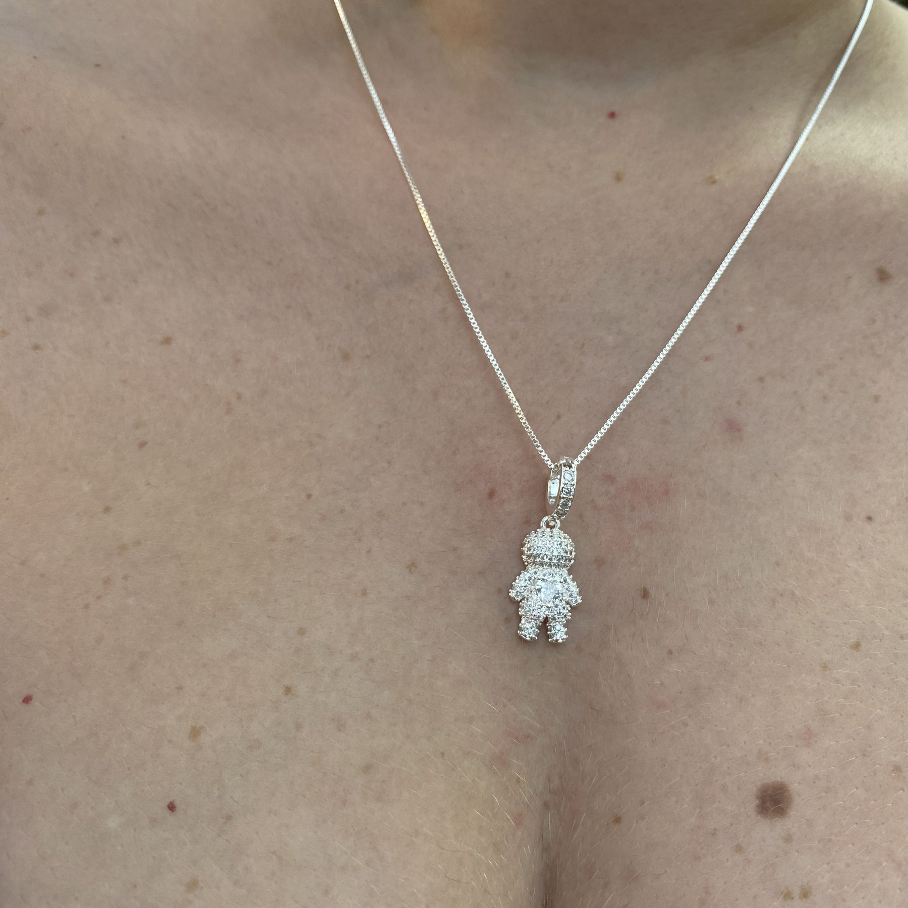 Colar Filhos Menino Cravejado