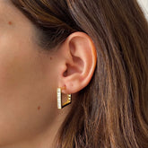 Brinco Argola Quadrada