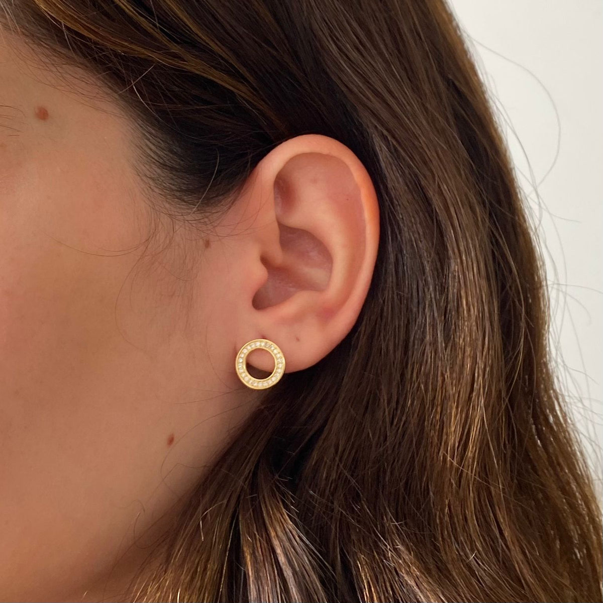 Brinco Redondo Vazado