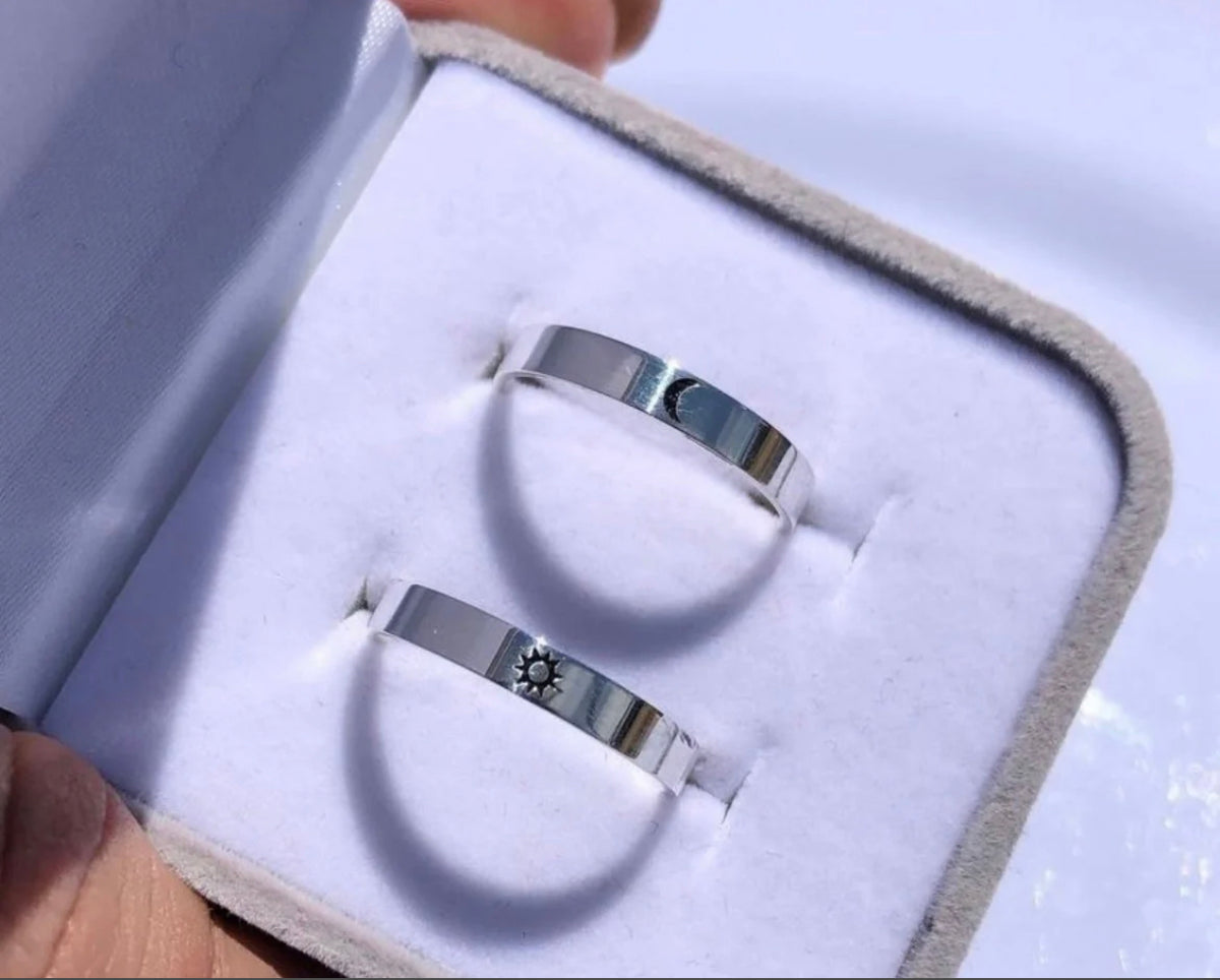 Par de Alianças Personalizado 3 MM  Prata 925