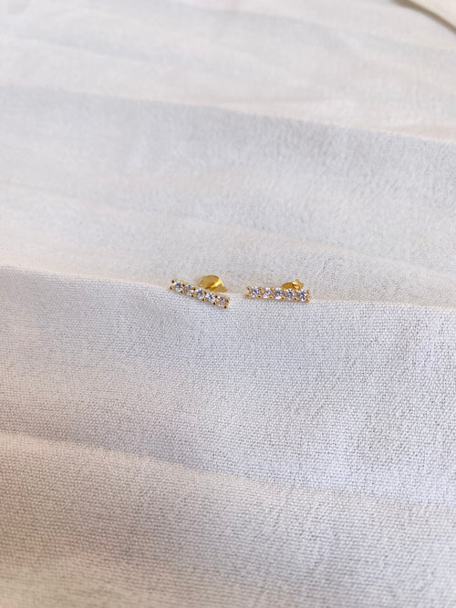Brinco Cravejado Banhado a Ouro 18K