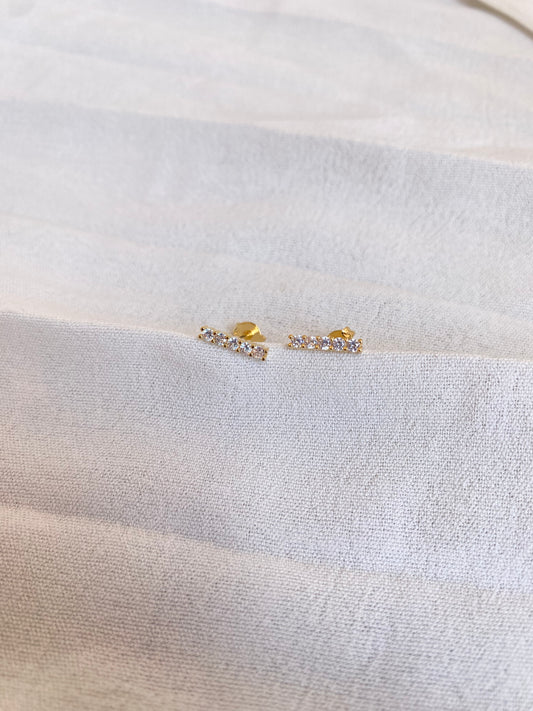 Brinco Cravejado Banhado a Ouro 18K