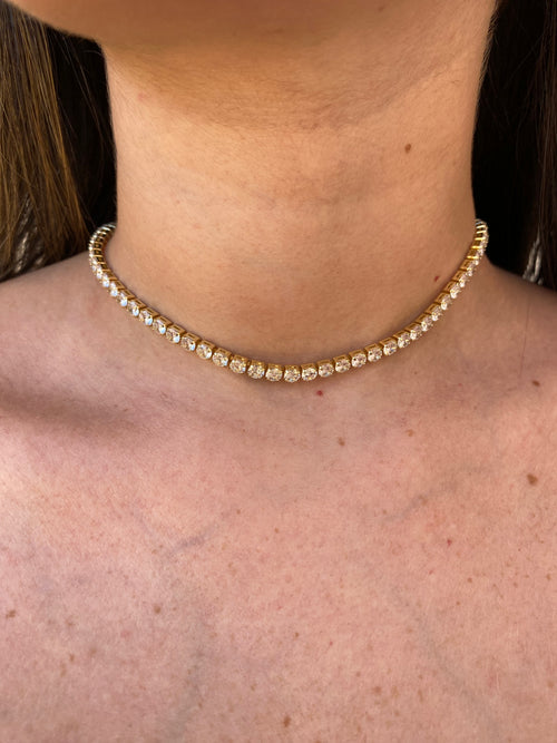 Choker Riviera Banhado a Ouro 18K