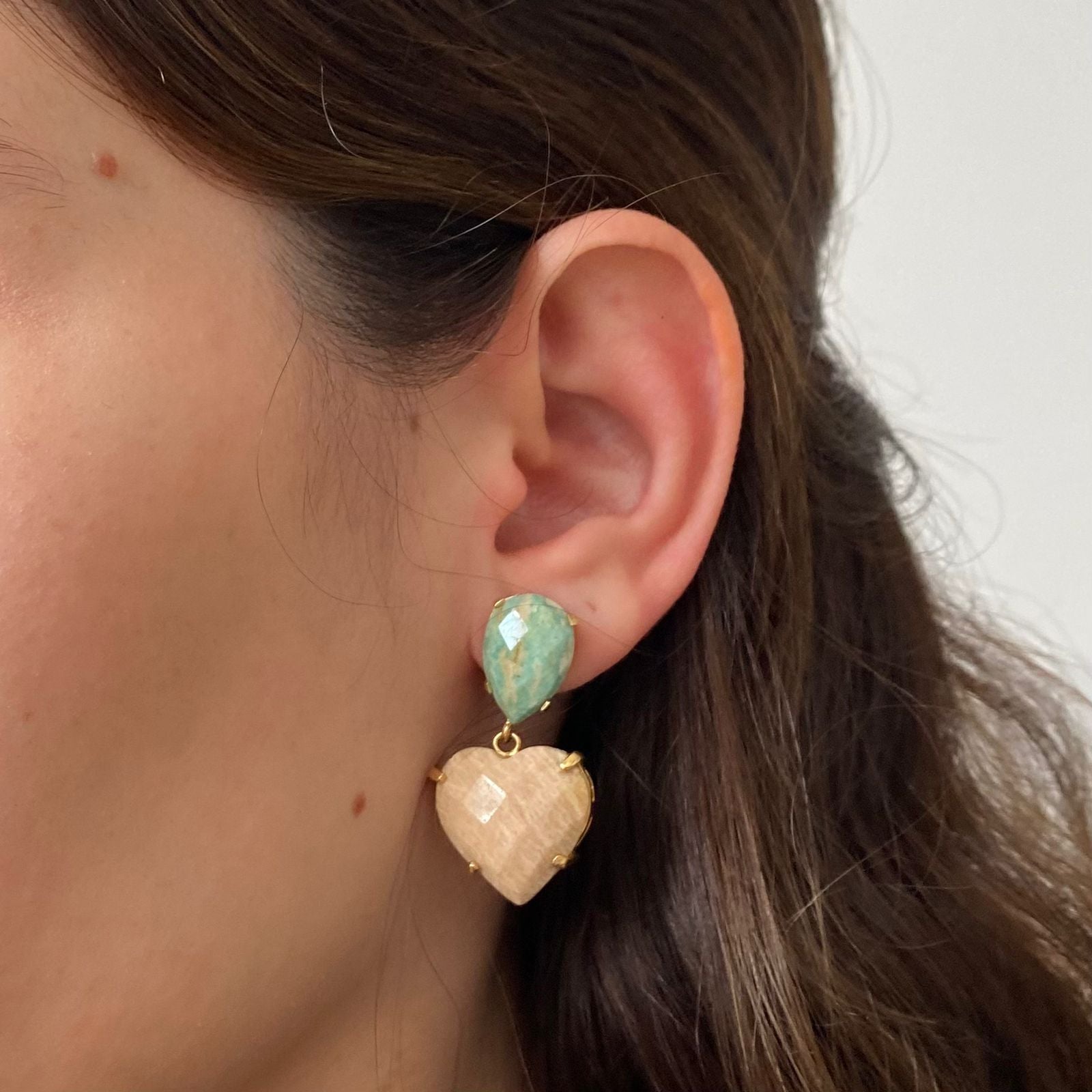 Brinco Pendente Coração