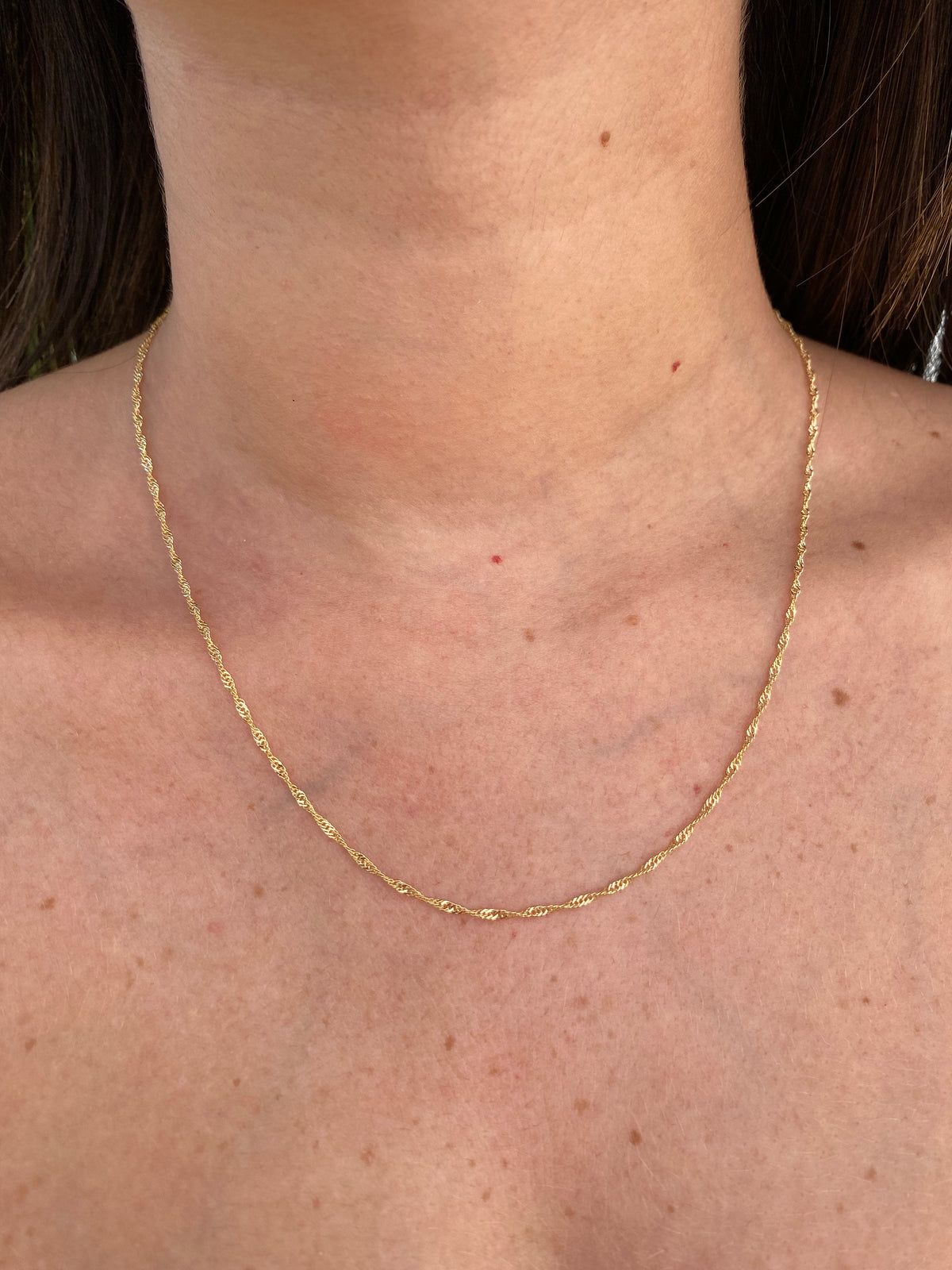 Colar Singapura Banhado a Ouro 18K