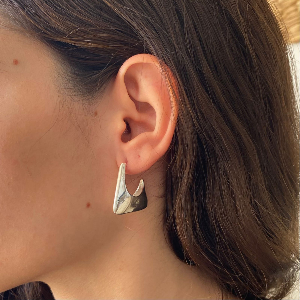 Brinco Argola Quadrada