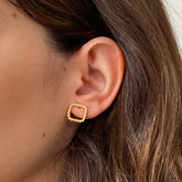 Brinco Quadrado Vazado