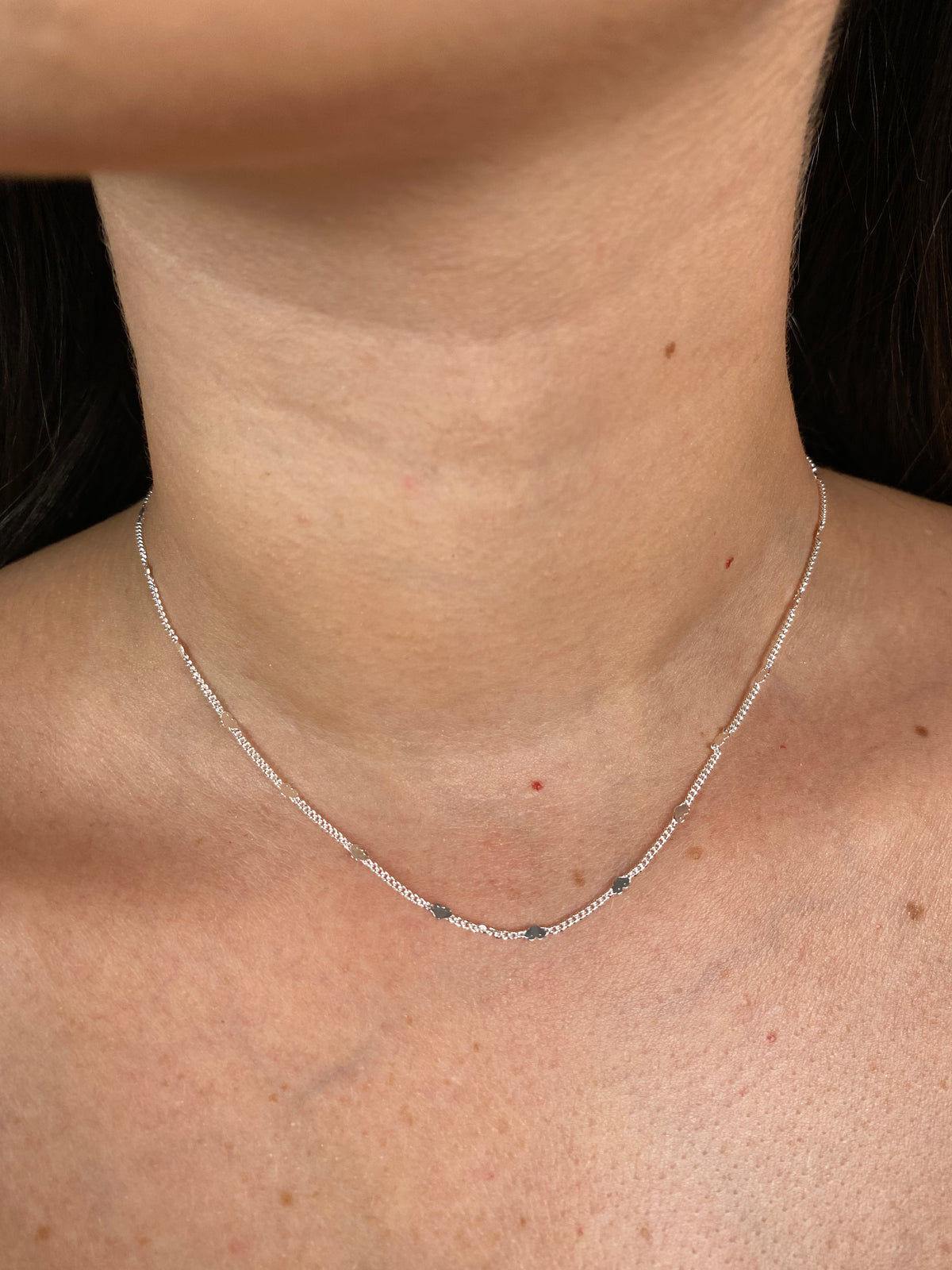 Choker Coração Banhado na Prata