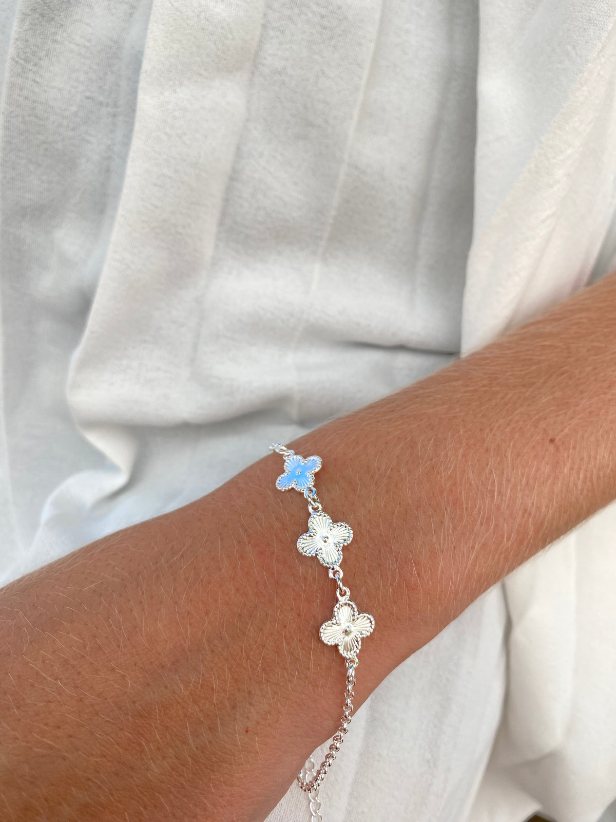 Pulseira Van Cleef Baiano Prata 50